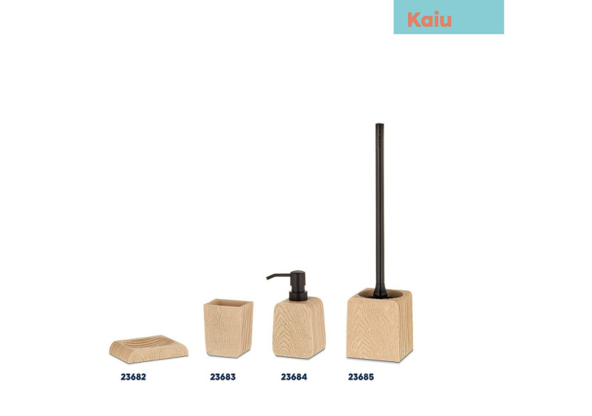 Mug de Salle de Bain Kaiu - Accessoire en plastique design bois 8 x 6 x 9,5 cm - KE 236839 - Kela Badkamer Mug de Salle de Bain Kaiu - Accessoire en plastique design bois 8 x 6 x 9,5 cm - KE 236839 - Kela Badkamer