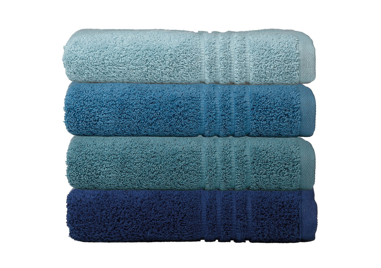 Serviette de Bain Leonora Fog Blue - 100% coton 90 x 200 cm - KE 234934 - Kela Badkamer