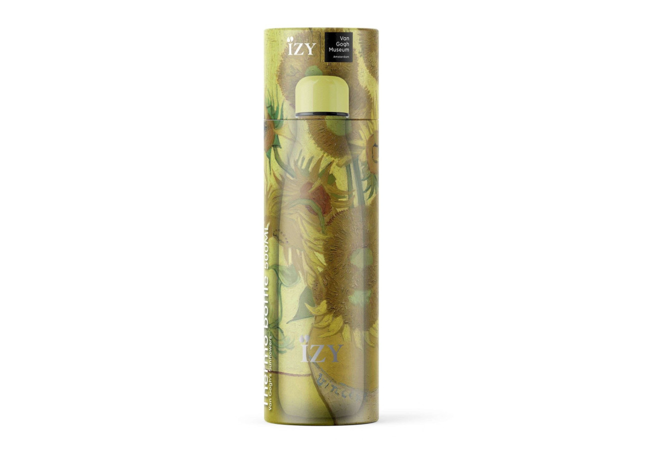 Thermos IZY Vincent van Gogh - Zéro déchet 500 ml avec design de tournesols - IZ 027068 - IZY Bottles
