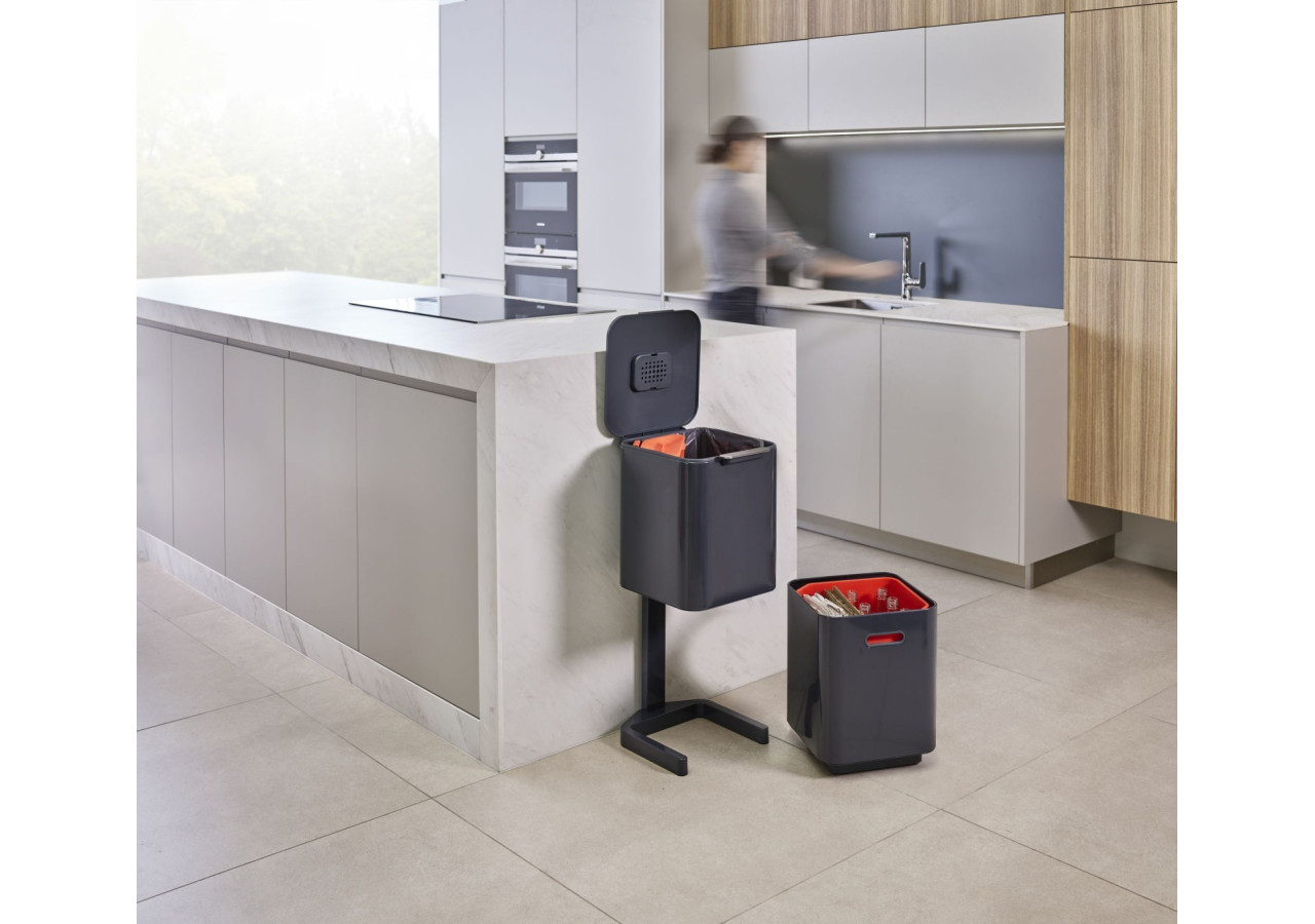 Poubelle Totem Compact 2x20 L - Système de Tri Intelligent - JJ 001068 - Joseph Joseph