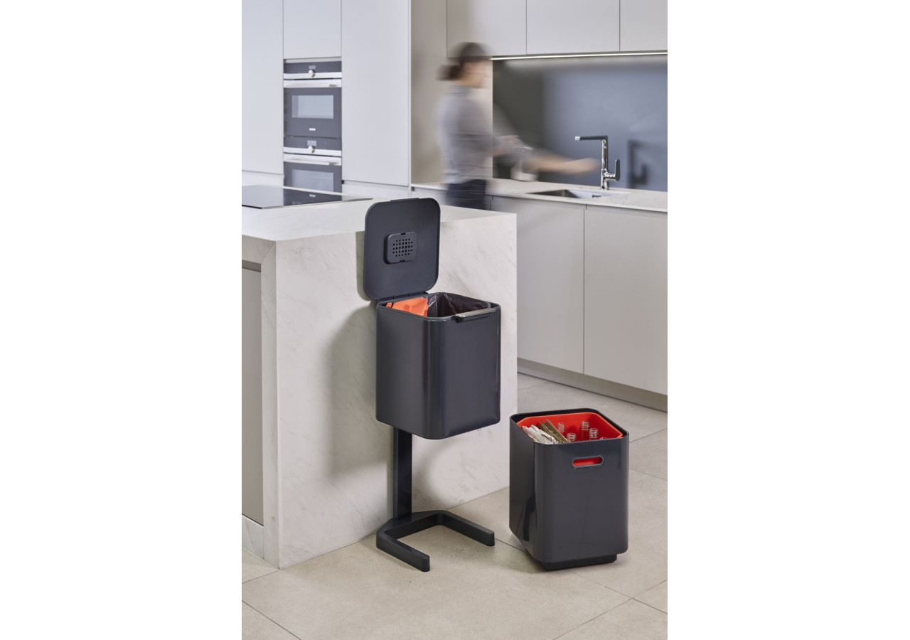 Poubelle Totem Compact 2x20 L - Système de Tri Intelligent - JJ 001068 - Joseph Joseph