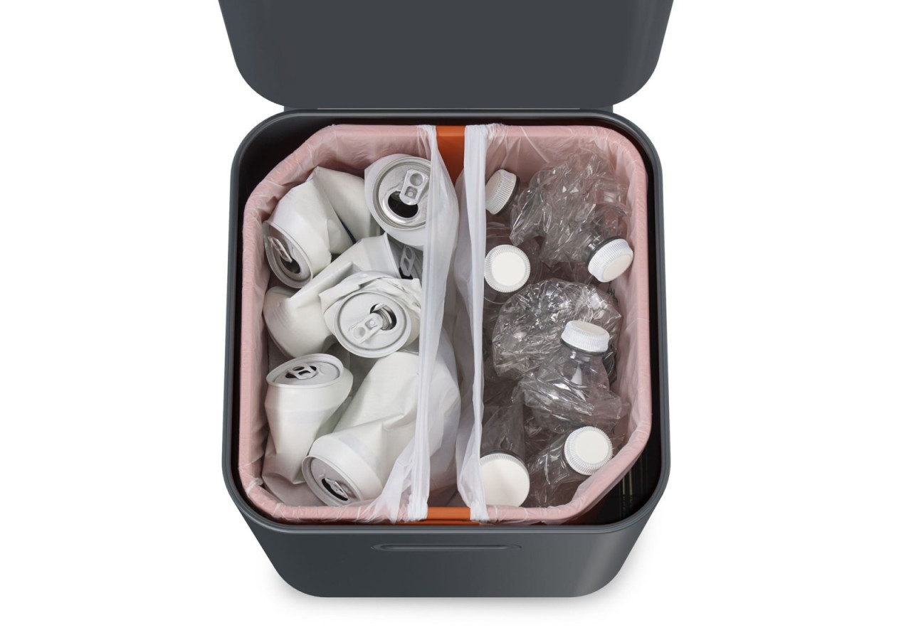 Poubelle Totem Compact 2x20 L - Système de Tri Intelligent - JJ 001068 - Joseph Joseph