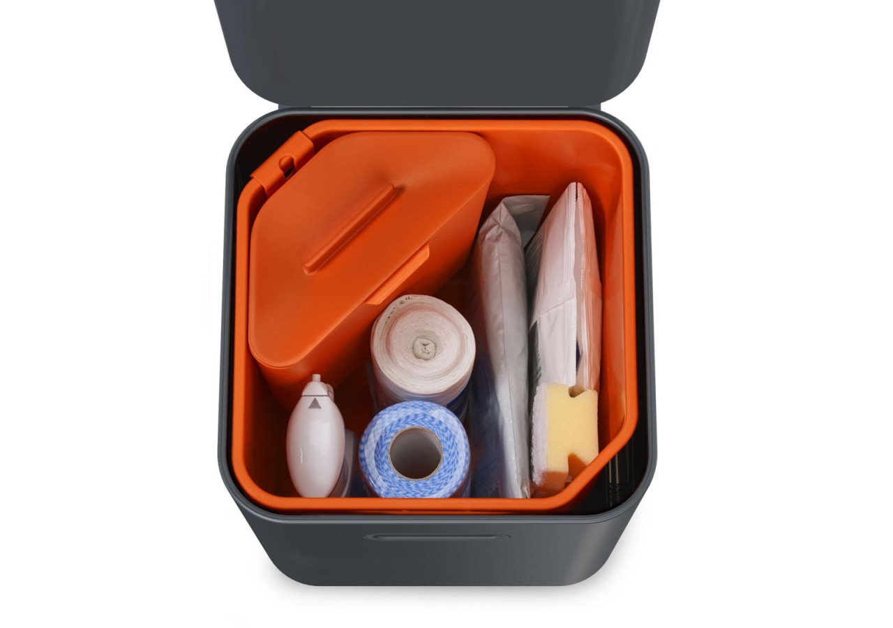 Poubelle Totem Compact 2x20 L - Système de Tri Intelligent - JJ 001068 - Joseph Joseph