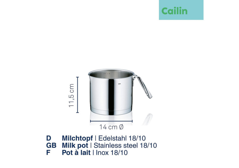 Casserole Cailin - Acier Inox 1,8 L avec Bec Verseur - KE 109638 - Kela Keuken Casserole Cailin - Acier Inox 1,8 L avec Bec Verseur - KE 109638 - Kela Keuken