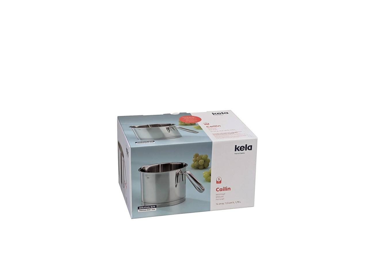 Casserole Cailin - Acier Inox 1,8 L avec Bec Verseur - KE 109638 - Kela Keuken