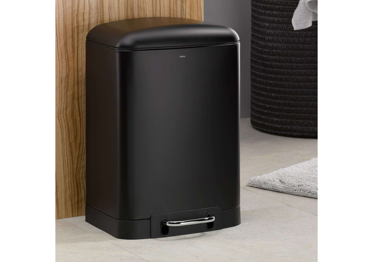 Poubelle Davino avec Pédale - 6 L, Design Élégant - KE 229756 - Kela Badkamer