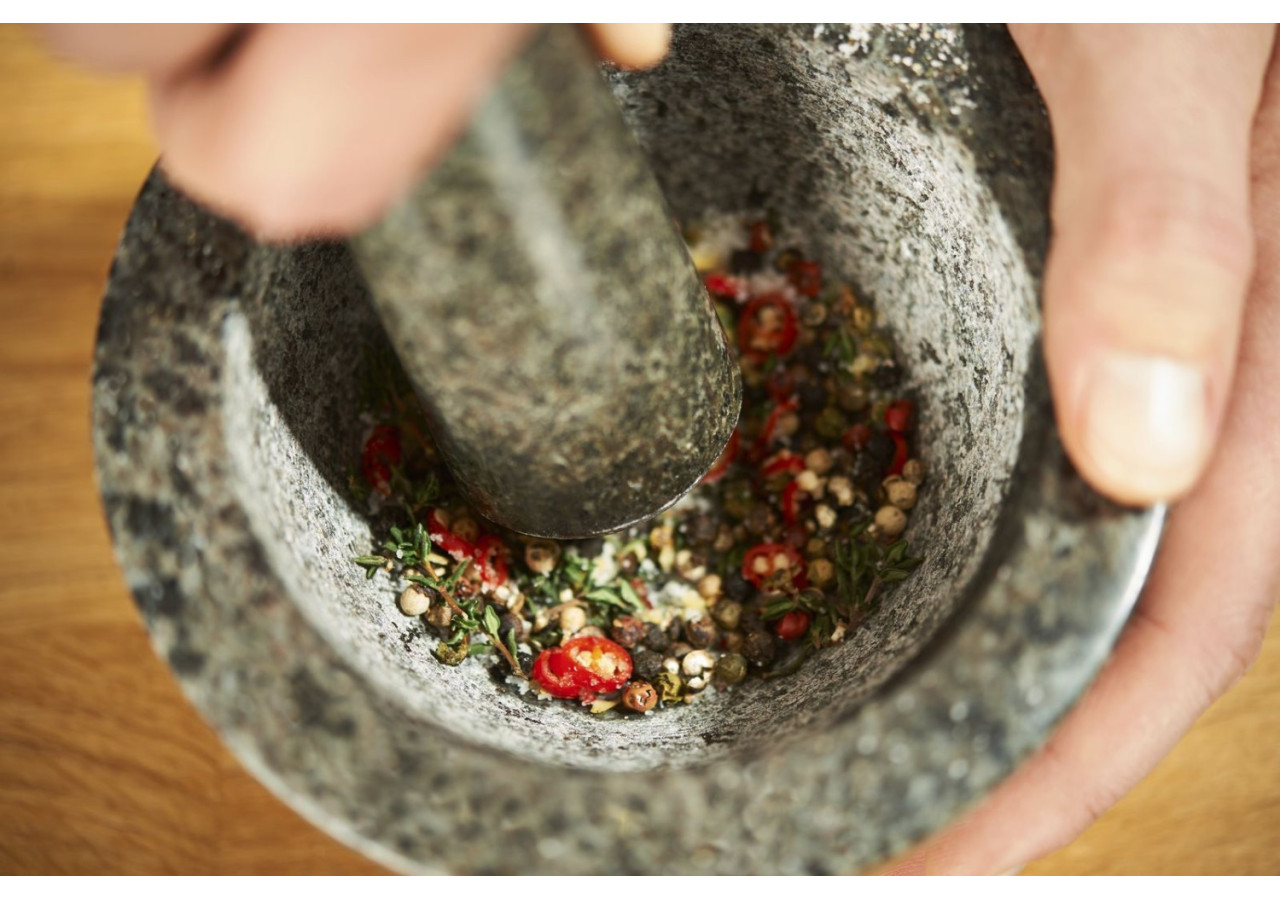 Mortier en Granit 340 ml - Outil Idéal pour Pesto et Sauces - RS 129789 - Rösle Keuken