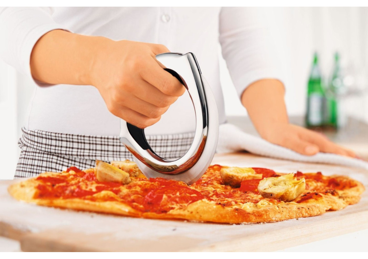 Roulette à Pizza 14 cm - Découpe Facile et Précise pour Toutes Vos Pizzas - RS 127174 - Rösle Keuken