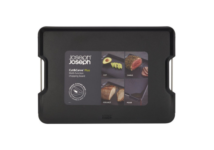 Planche à Découper Cut&Carve Plus - Grande, Noir - JJ 005127 - Joseph Joseph