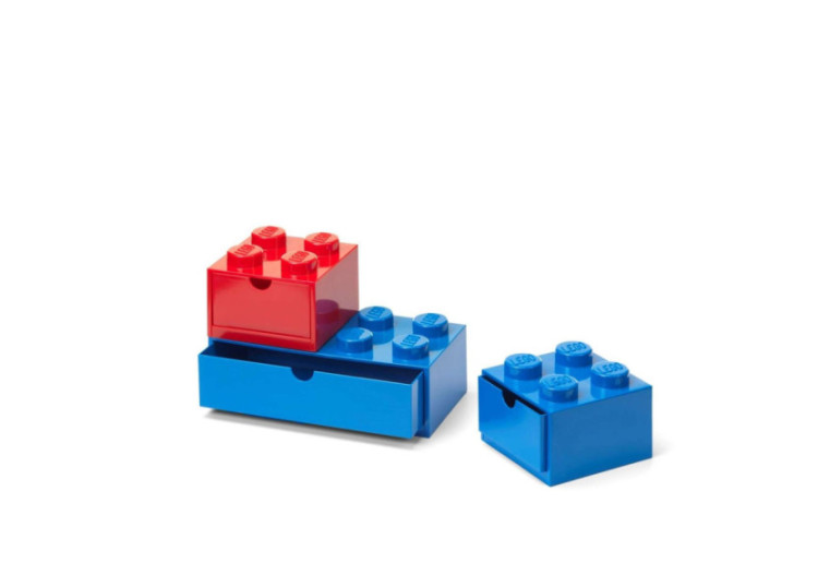 Boîte de rangement Bureaulade Brick Color - Set de 3 tiroirs colorés - RC 249830 - Lego 2