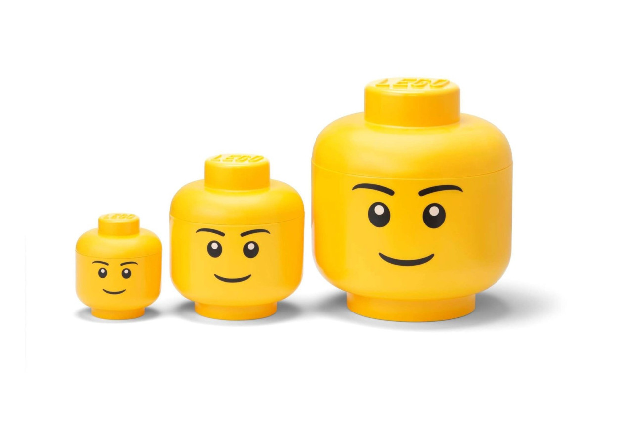 Boîte de rangement Hoofd Boy - Set de 3 designs uniques - RC 249878 - Lego