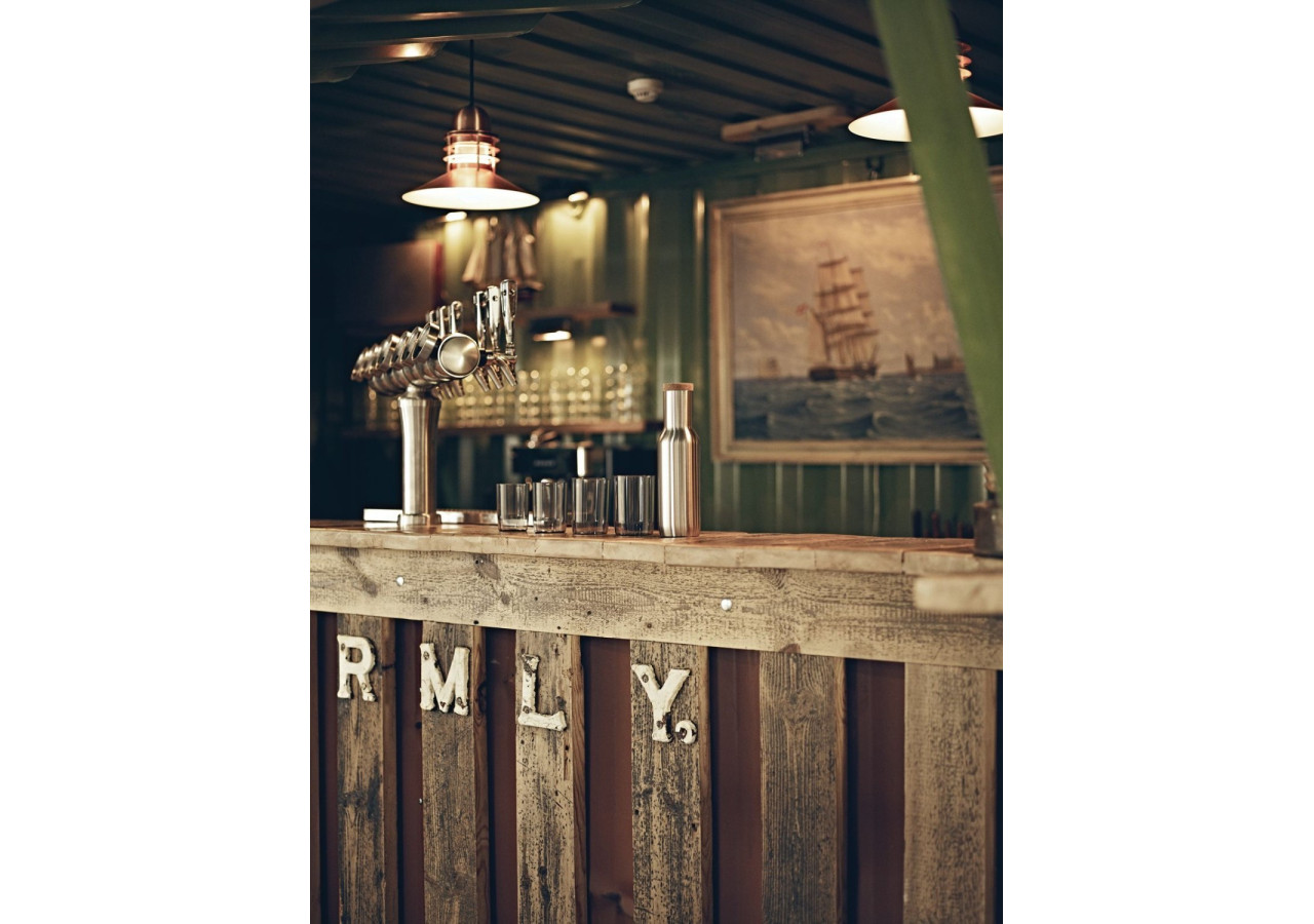 Carafe Q-Do 1 Litre - Acier Inoxydable avec 4 Verres Empilables - QD 567406 - Qdo