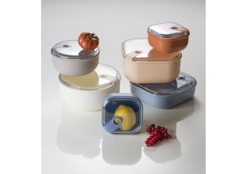 Lunchbox Omada Pull Box - Carrée Grise 1 Litre - OM 342412 - Omada Lunchbox Omada Pull Box - Carrée Grise 1 Litre - OM 342412 - Omada