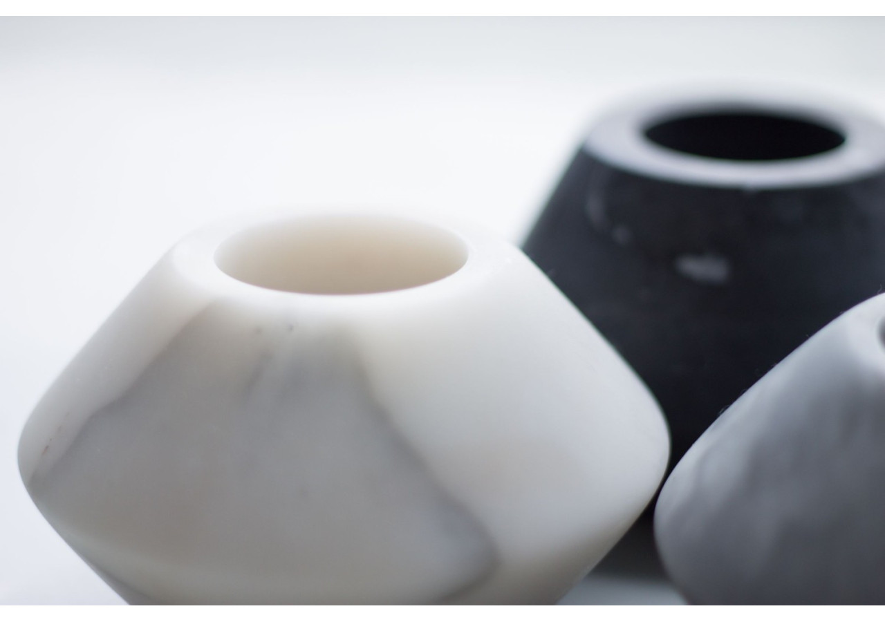 Bougeoir en Marbre - 12 x 7 cm - TD 017744 - TAK Design