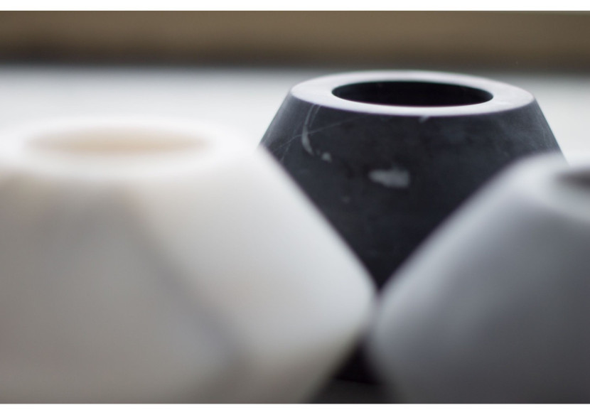 Bougeoir en Marbre - 12 x 7 cm - TD 017744 - TAK Design