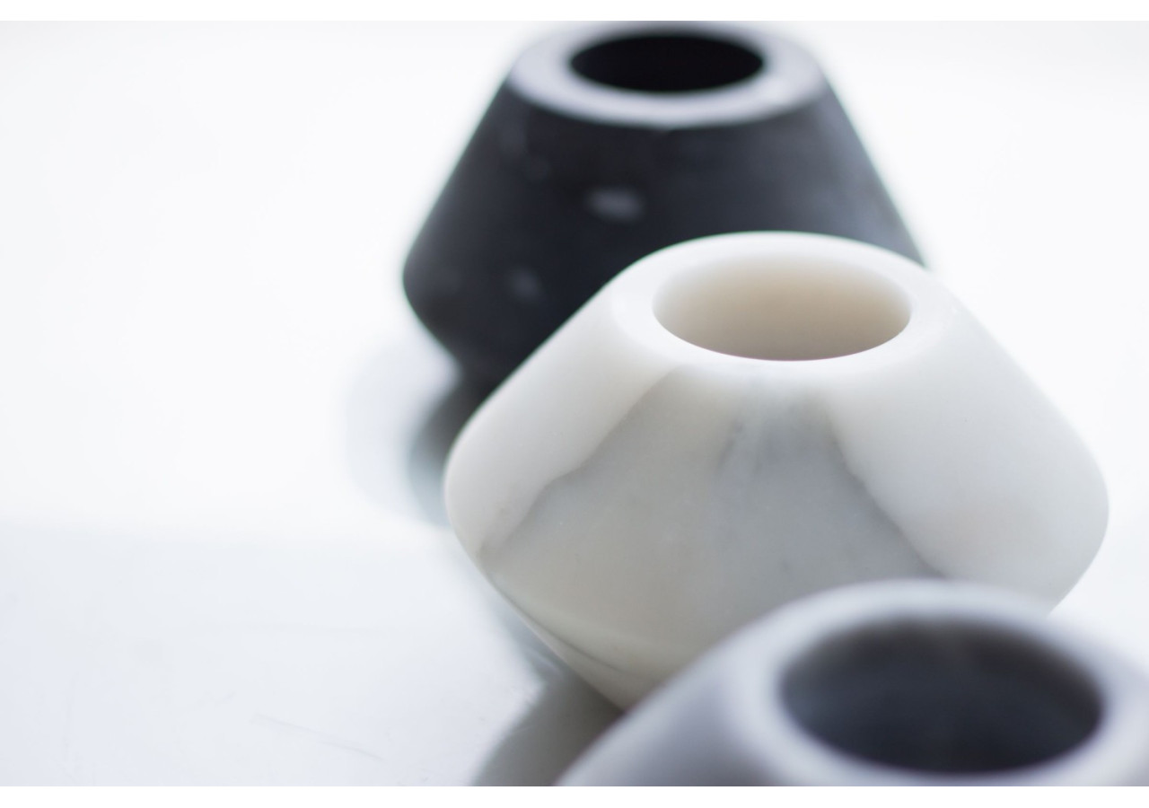 Bougeoir en Marbre - 12 x 7 cm - TD 017744 - TAK Design