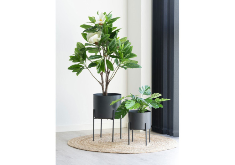 Pots de Fleurs Pavia - Ensemble de 2 pots en gris - 9001175 - House Nordic 2