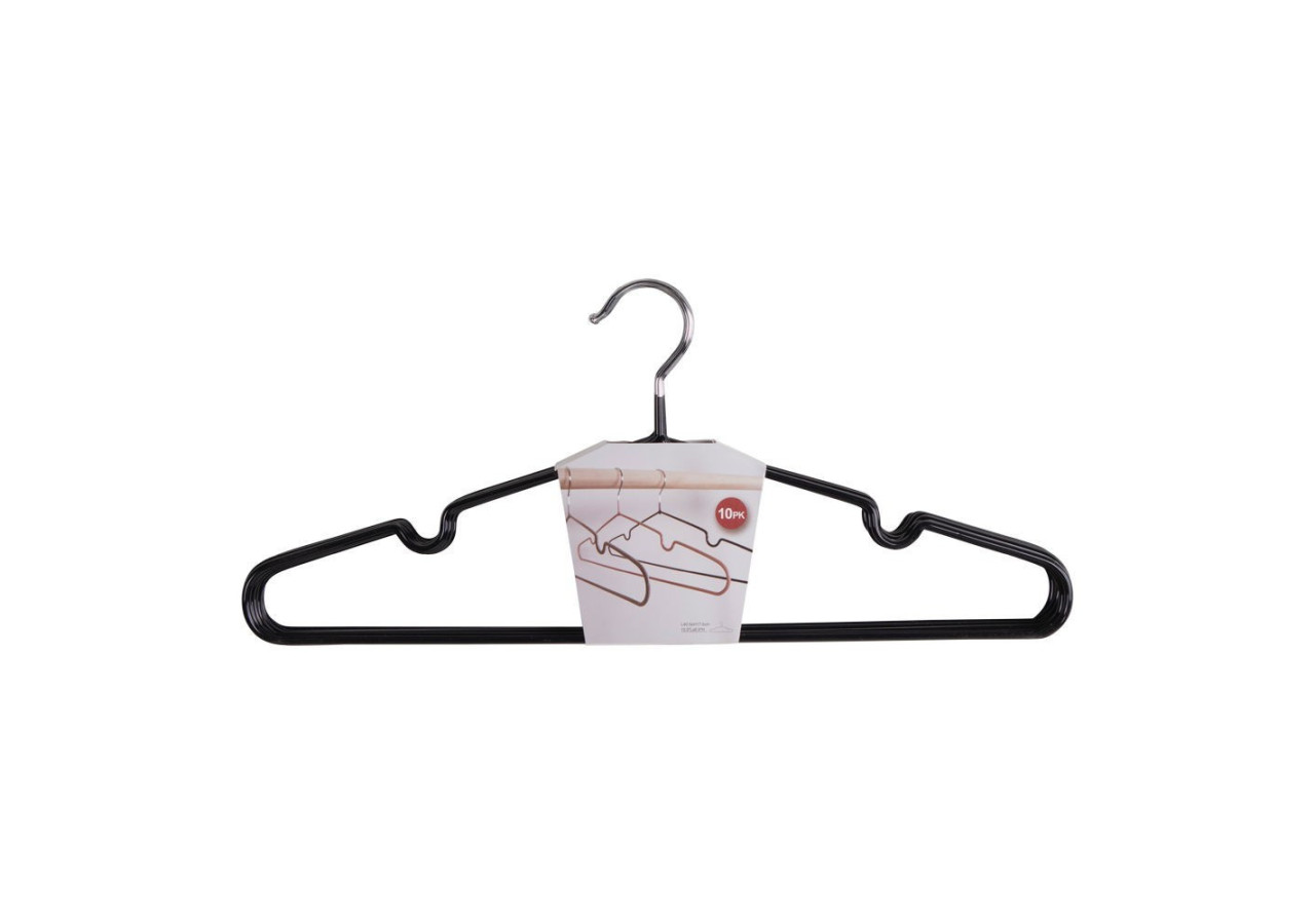 Massa Hangers - Cintres métalliques noirs S/10 - 9955010 - House Nordic