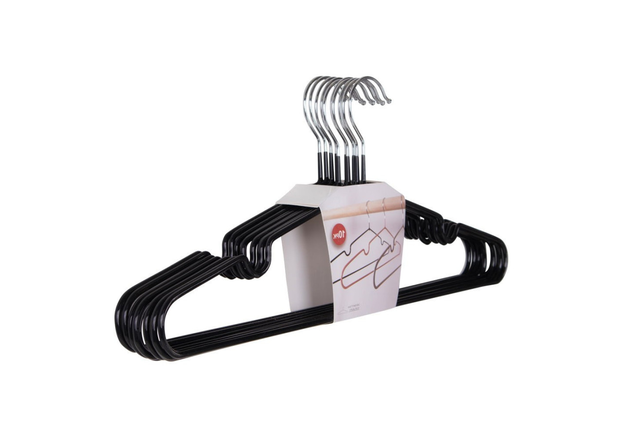 Massa Hangers - Cintres métalliques noirs S/10 - 9955010 - House Nordic