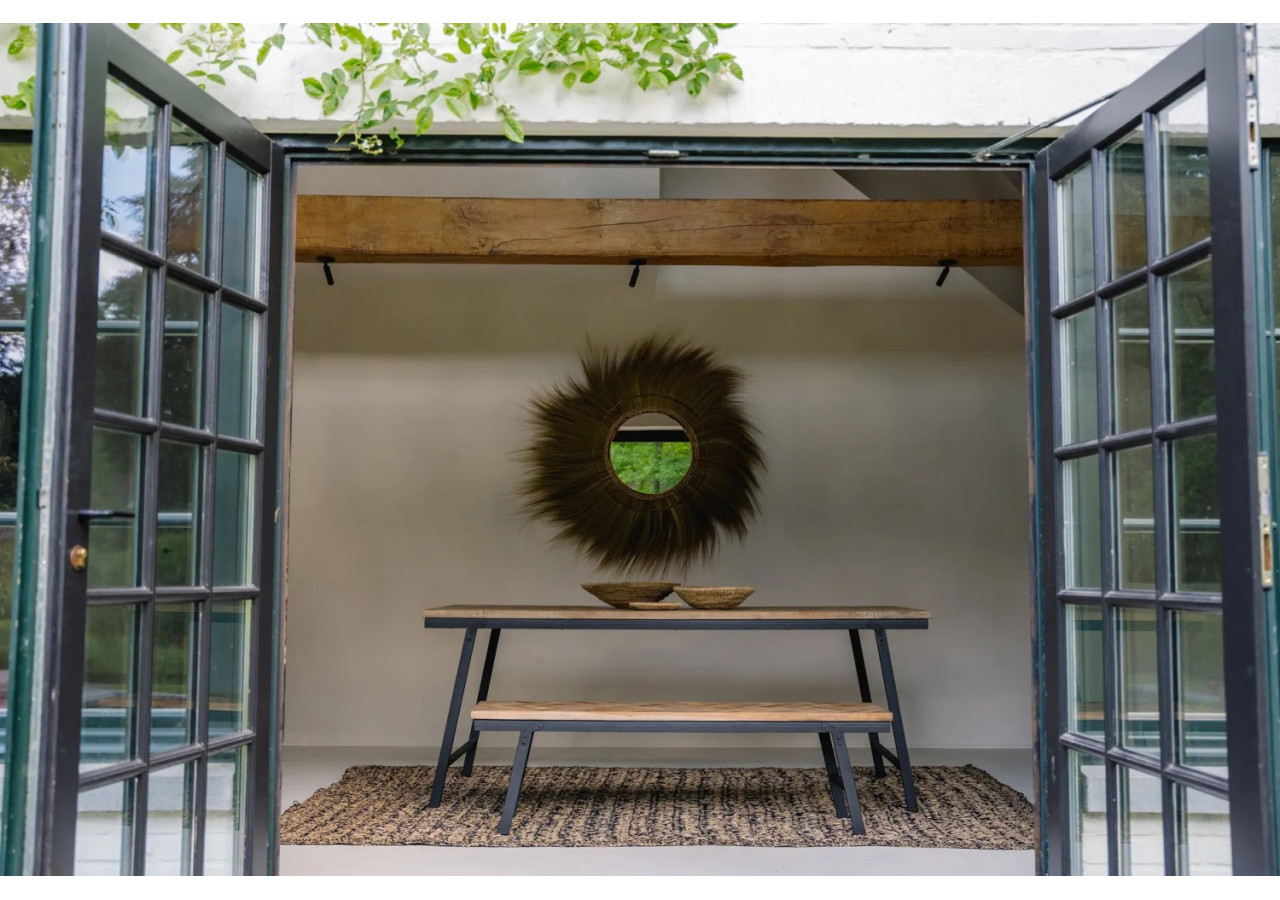 Banc Herringbone - Naturel 150 cm - INSU002N-150 - Bazar Bizar