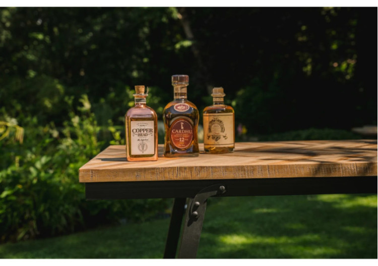 Console Herringbone - Bois Teck Naturel - INSU003N - Bazar Bizar 2