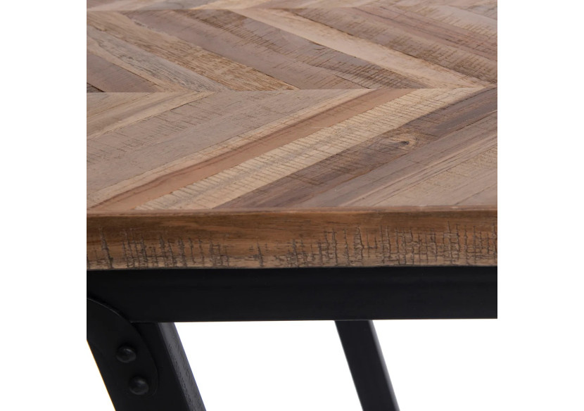 Console Herringbone - Bois Teck Naturel - INSU003N - Bazar Bizar Console Herringbone - Bois Teck Naturel - INSU003N - Bazar Bizar