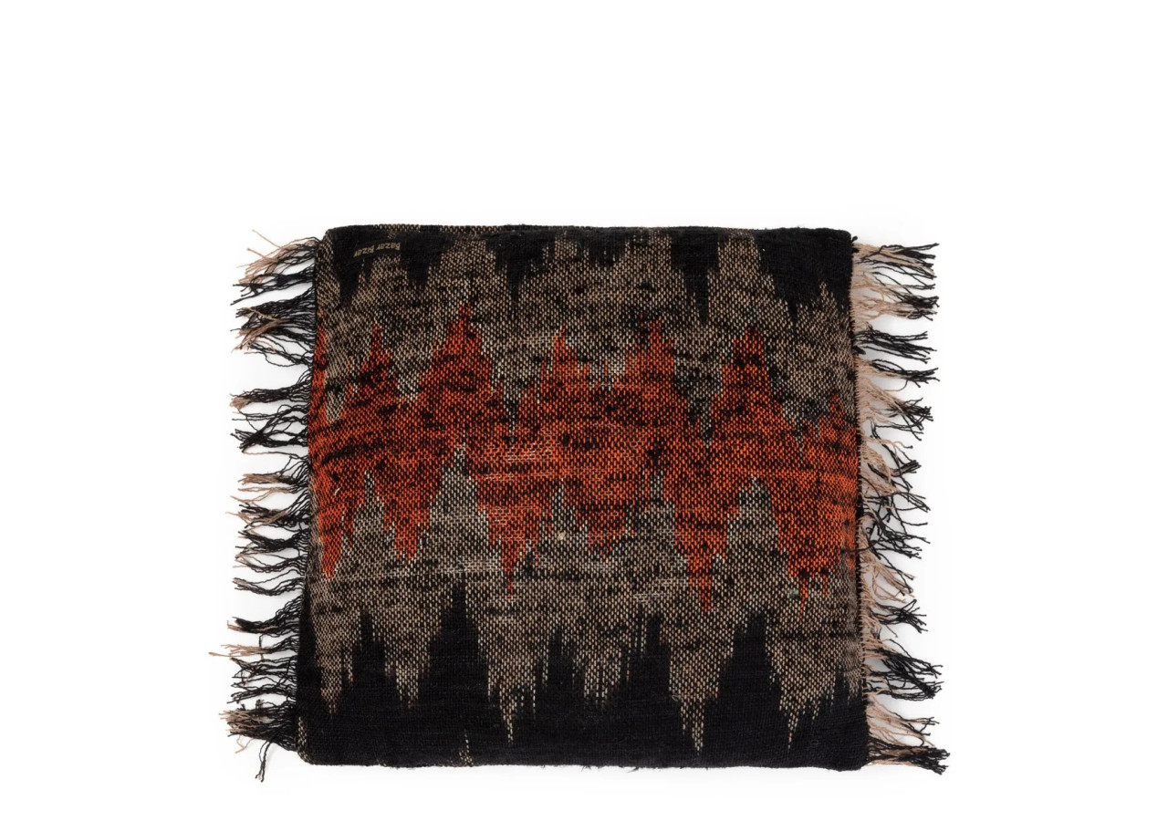 Housse de Coussin Oh My Gee - Noir Orange - 40x40cm - INIE001BOr-40x40 - Bazar Bizar