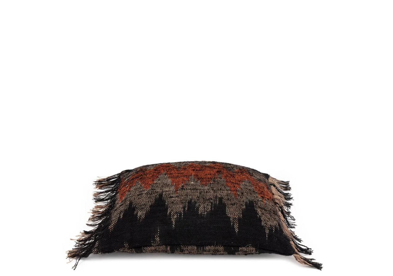 Housse de Coussin Oh My Gee - Noir Orange - 40x40cm - INIE001BOr-40x40 - Bazar Bizar