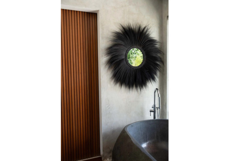 Miroir Simba - Noir - Taille M - JAPA003B-M-70 - Bazar Bizar 2