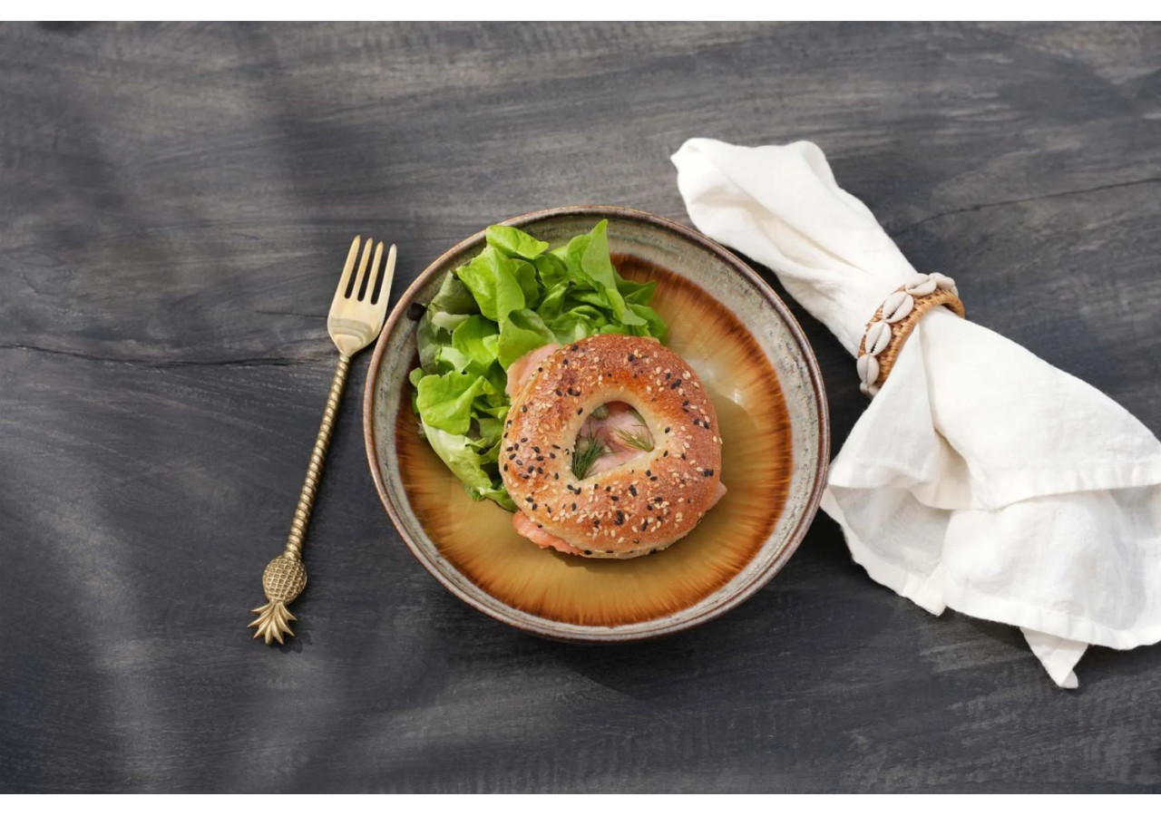 Serviette en lin - Blanche - Lot de 4 - INMAX001W-45x45-SET4 - Bazar Bizar