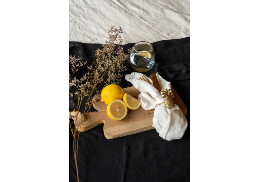 Serviette en lin - Blanche - Lot de 4 - INMAX001W-45x45-SET4 - Bazar Bizar Serviette en lin - Blanche - Lot de 4 - INMAX001W-45x45-SET4 - Bazar Bizar