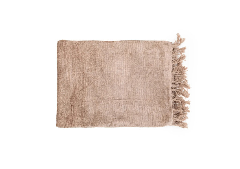 Plaid S'il Vous Plaid - Velours béton - 40 - INIE002ConV - Bazar Bizar