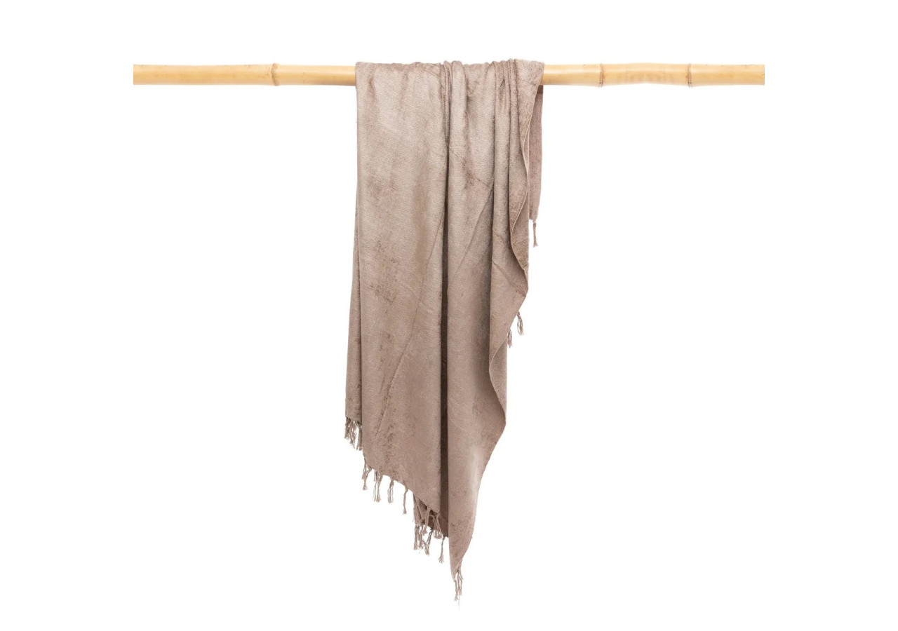 Plaid S'il Vous Plaid - Velours béton - 40 - INIE002ConV - Bazar Bizar