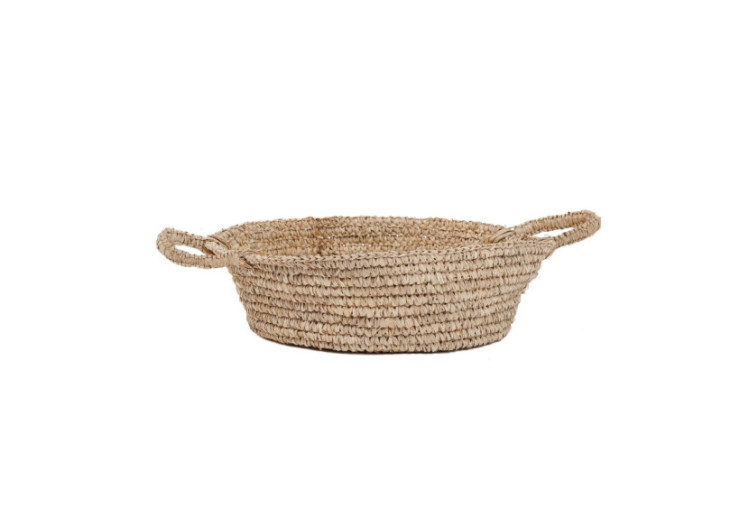 Plateau en Raphia - Naturel - Moyen - JACA026N-M - Bazar Bizar