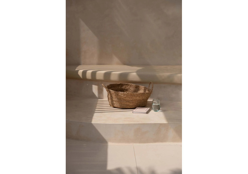 Plateau en Raphia - Naturel - Moyen - JACA026N-M - Bazar Bizar