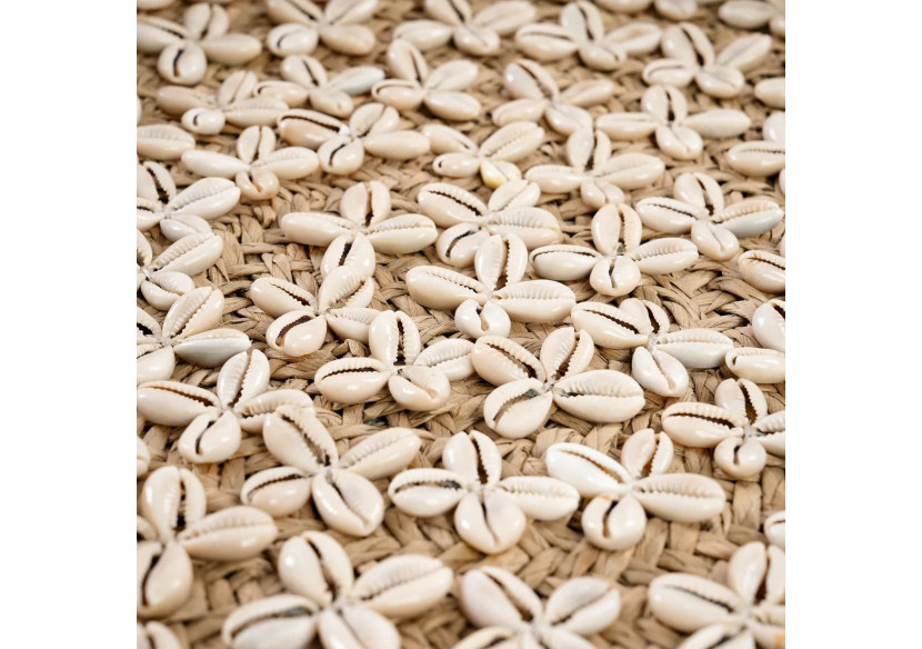 Assiette Costa Shell - Blanc Naturel - Moyen - JABR072NW-M - Bazar Bizar