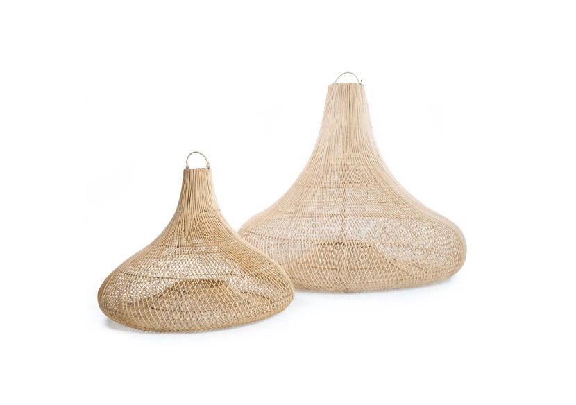 Suspension THE SHALA - Lampe en rotin naturelle L - BAYU047N-L - Bazar Bizar