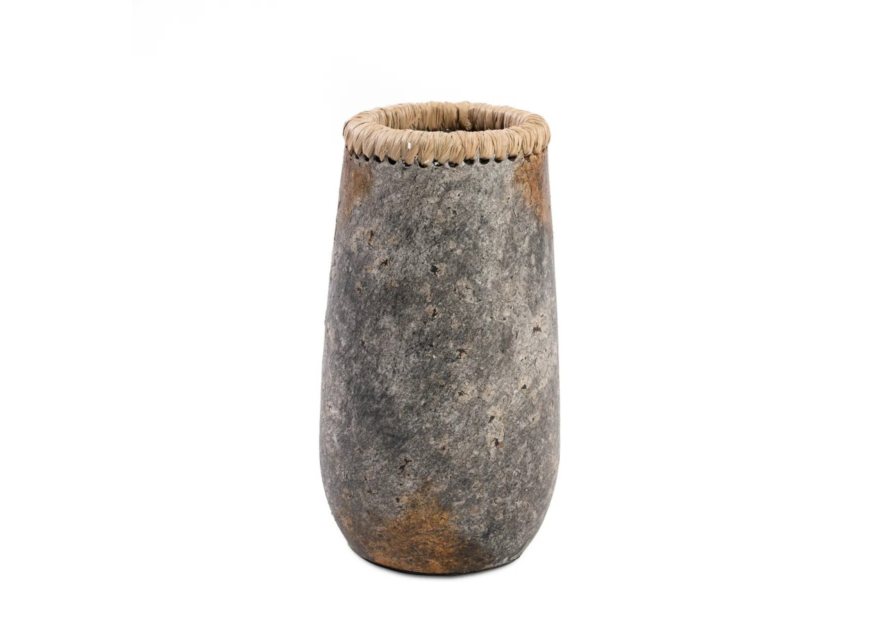Vase THE SNEAKY - Gris Antique - M - JABR039AG-M - Bazar Bizar