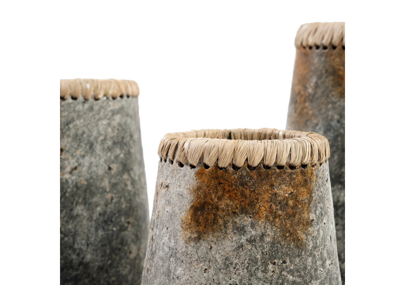 Vase THE SNEAKY - Gris Antique - M - JABR039AG-M - Bazar Bizar