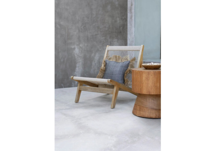 Housse de Coussin THE COTTON BONITA - Noir Naturel - 40x40 - JABR067NB-40x40 - Bazar Bizar 2