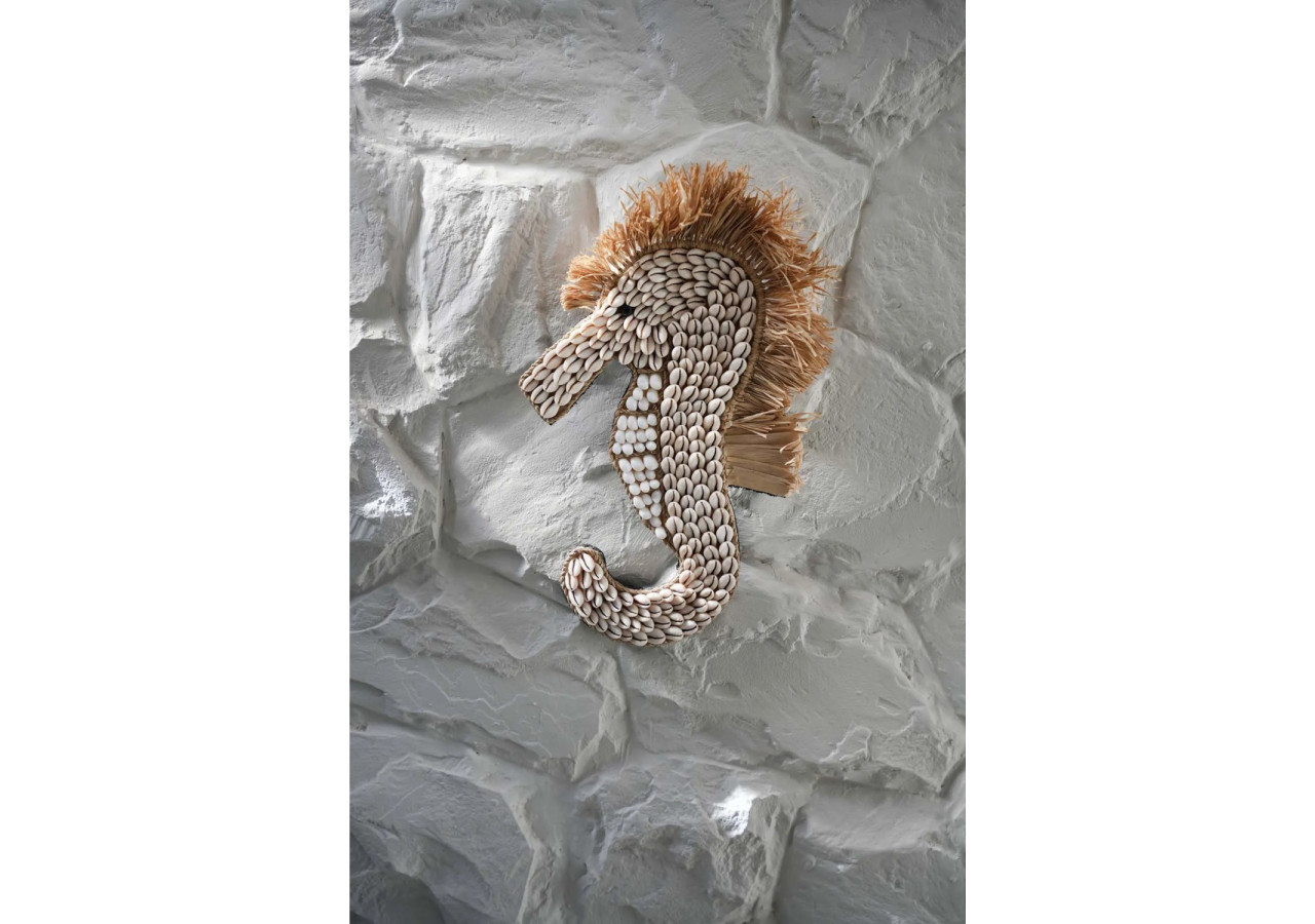 Décoratif THE SHELL SEA HORSE - Blanc - BABL023W - Bazar Bizar