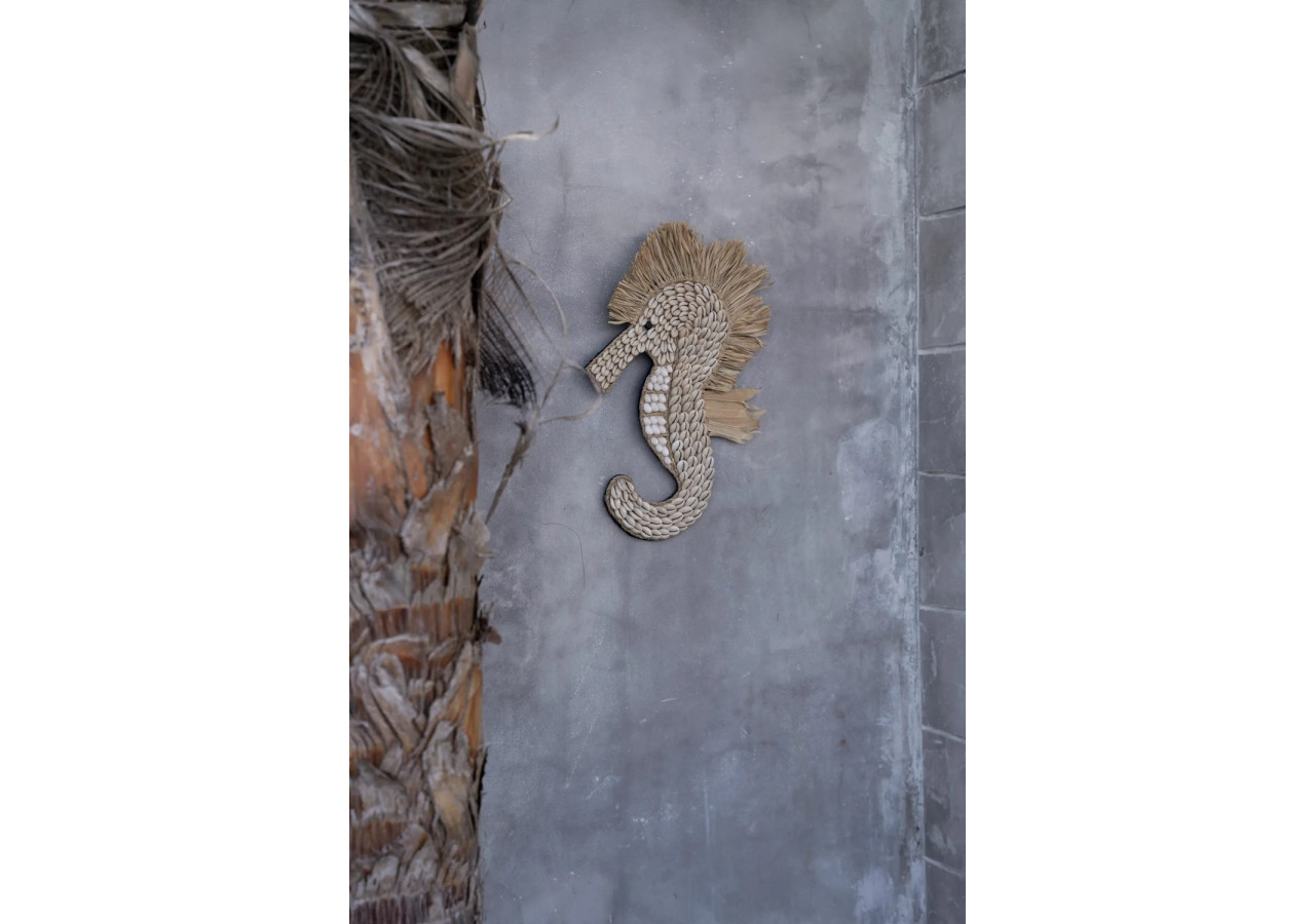 Décoratif THE SHELL SEA HORSE - Blanc - BABL023W - Bazar Bizar