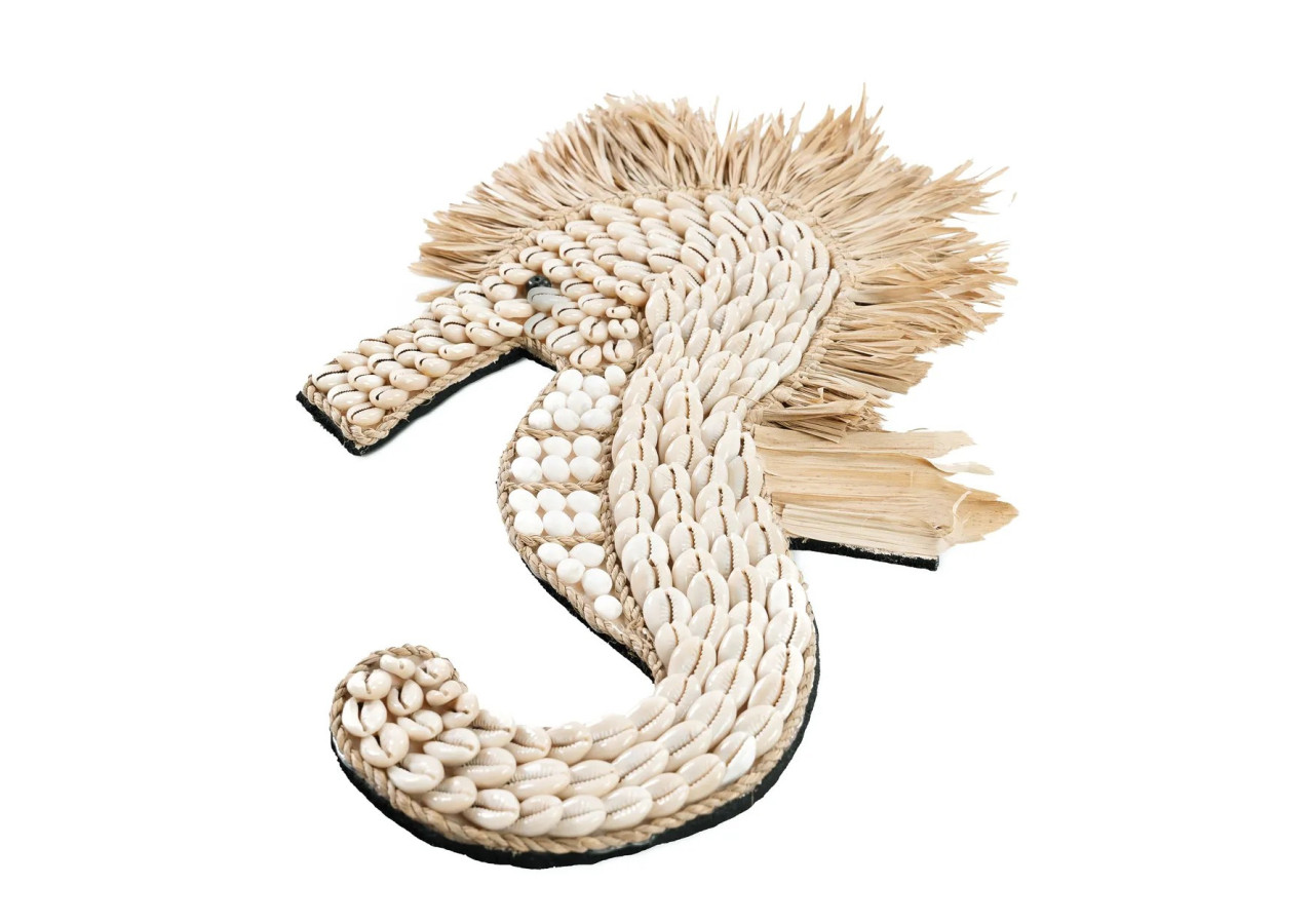 Décoratif THE SHELL SEA HORSE - Blanc - BABL023W - Bazar Bizar