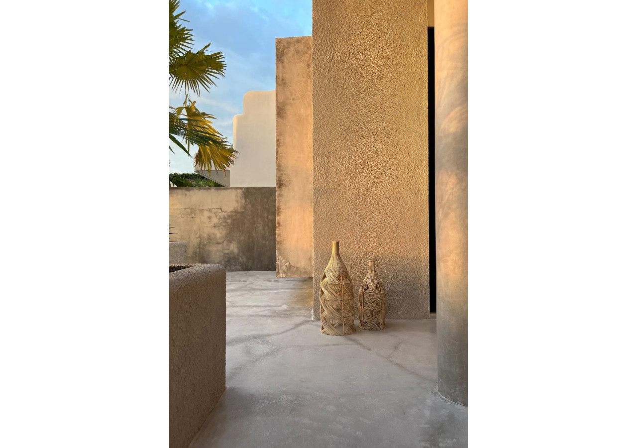 Suspension THE GARAFFA - Rattan - M - JABR068N-M - Bazar Bizar