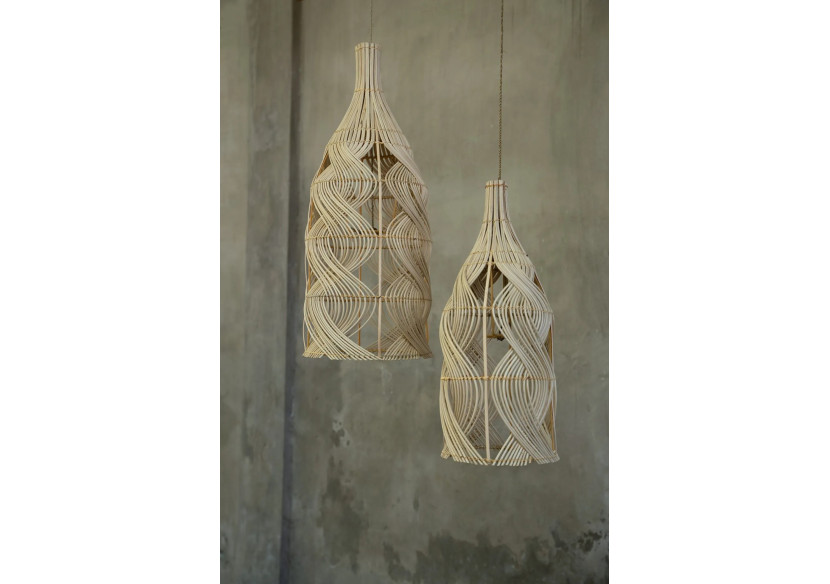 Suspension THE GARAFFA - Rattan - M - JABR068N-M - Bazar Bizar Suspension THE GARAFFA - Rattan - M - JABR068N-M - Bazar Bizar