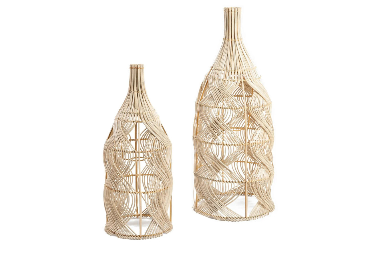 Suspension THE GARAFFA - Rattan - M - JABR068N-M - Bazar Bizar