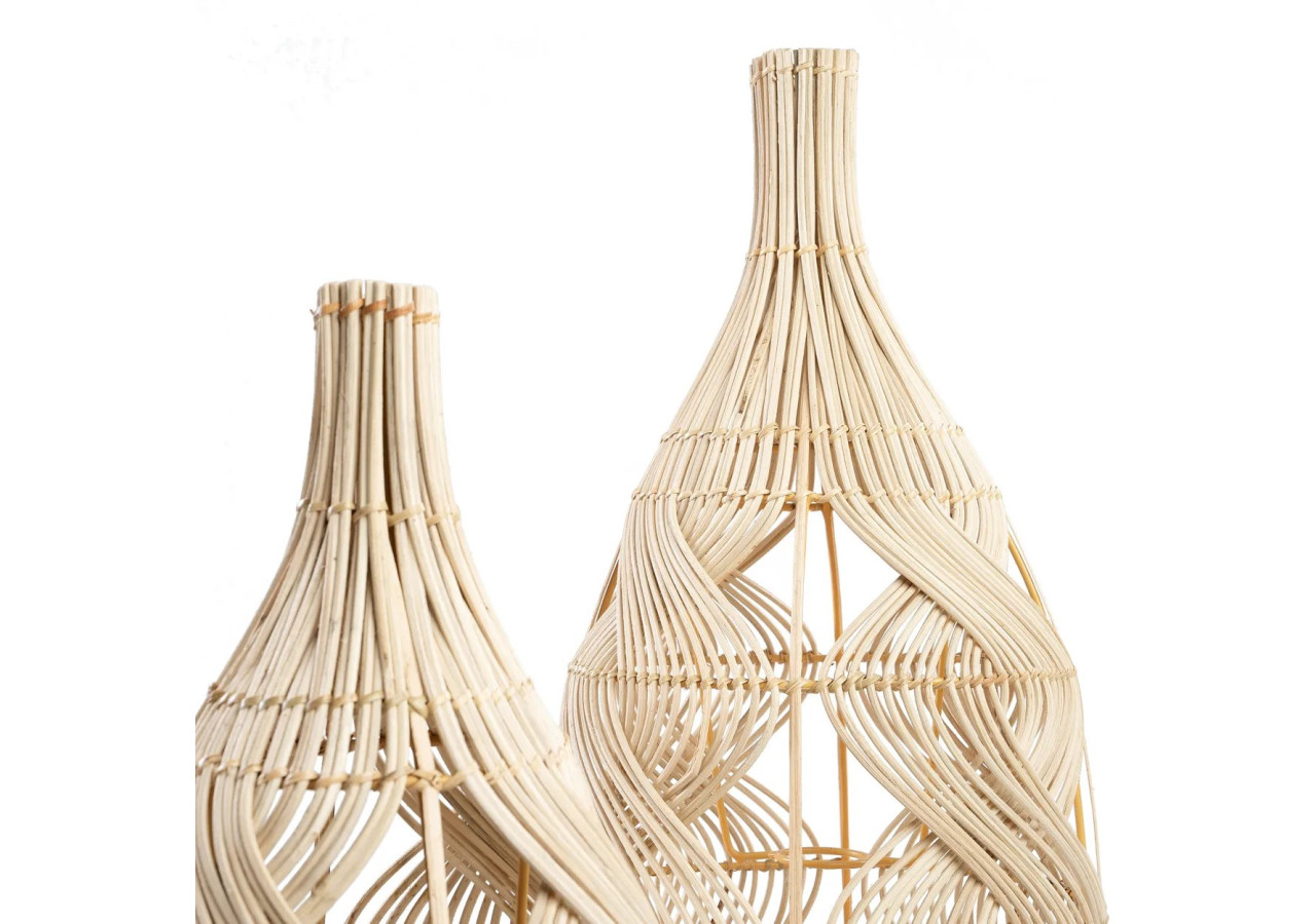 Suspension THE GARAFFA - Rattan - M - JABR068N-M - Bazar Bizar