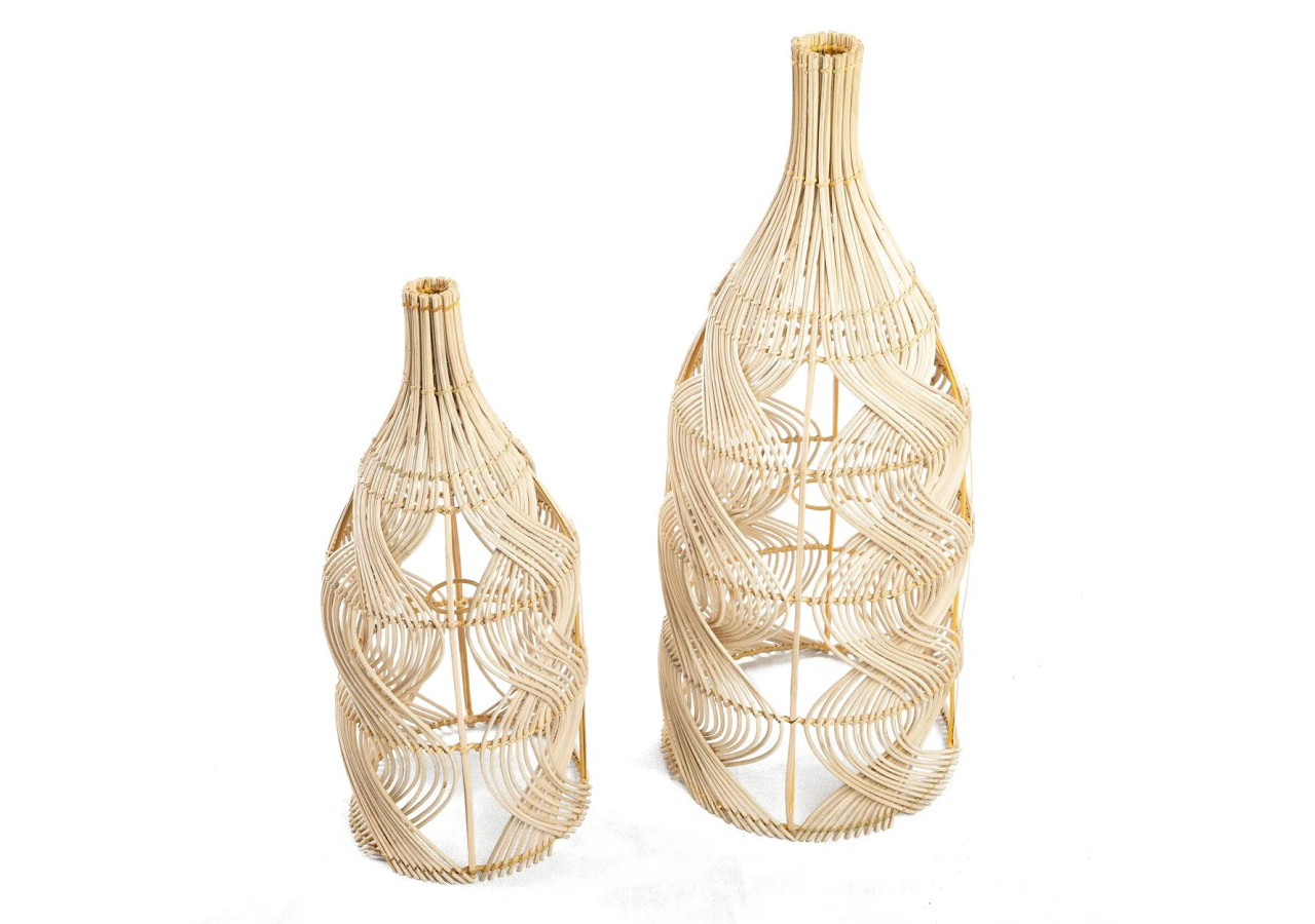 Suspension THE GARAFFA - Rattan - M - JABR068N-M - Bazar Bizar