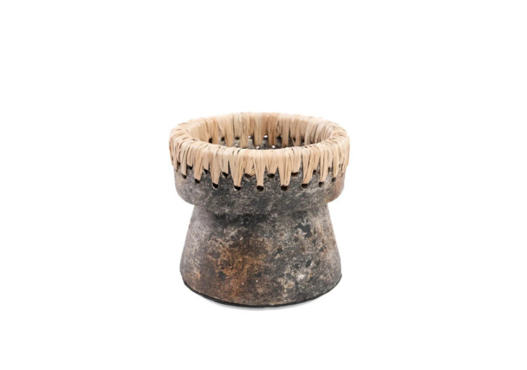 Bougeoir Élégant - Gris Antique - S - JABR045AG-S - Bazar Bizar