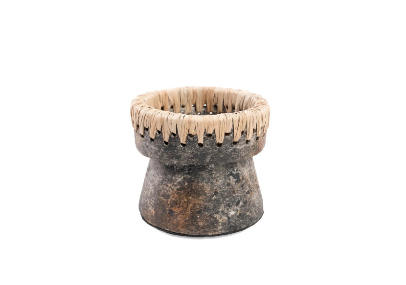 Bougeoir Élégant - Gris Antique - S - JABR045AG-S - Bazar Bizar